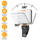 1Pc Rechargeable Selfie Light Fill Light 2000mAh Portable Clip On Light With 3 Light Modes 10 Brightness Levels For Phone Laptop Live Stream Make Up Photography
