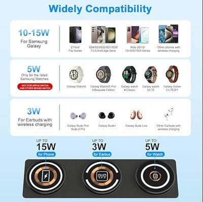 3-In-1 Foldable Wireless Fast Charger