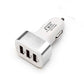 New 3USB car charger USB high-power universal car charger Square aluminum car charger