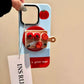 Cute Tomato Cutting Board Magnetic Bracket Phone Case