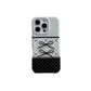 Black And White Polka Dot Stitching Stereo Bow Phone Case