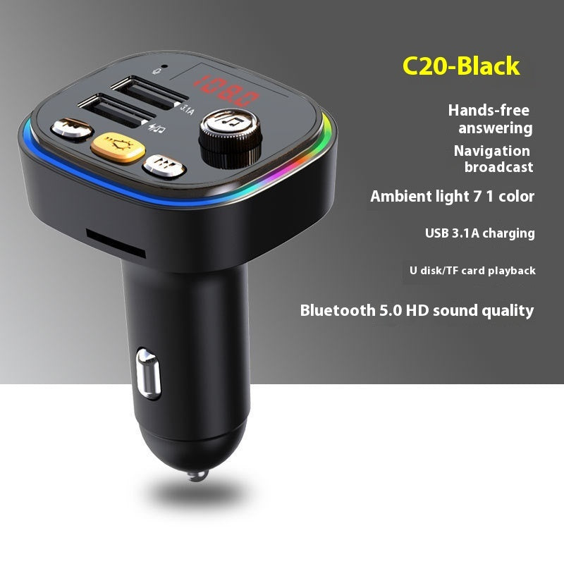 C20 Car Mp3 Bluetooth Player Charger Fm Transmitter