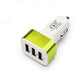 New 3USB car charger USB high-power universal car charger Square aluminum car charger