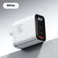 Gallium Nitride Three-port Charging Plug Smart Digital Display Mobile Phone Charger