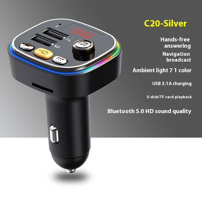 C20 Car Mp3 Bluetooth Player Charger Fm Transmitter