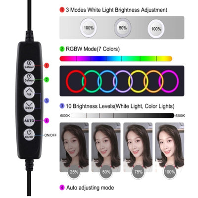 Dual Mobile Phone Position Desktop Live Broadcast Fill Light Ring-shaped Beauty Selfie Multi-function Anchor Bracket