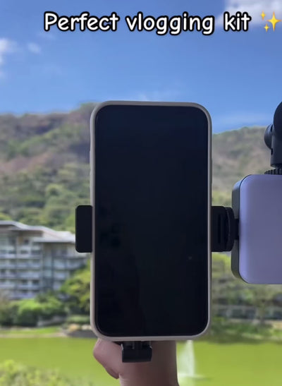 Kit Vidéo Complet avec Trépied, Lumière LED & Microphone